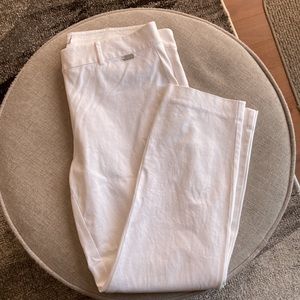 Alfred Sung White Cotton Pants Size 8